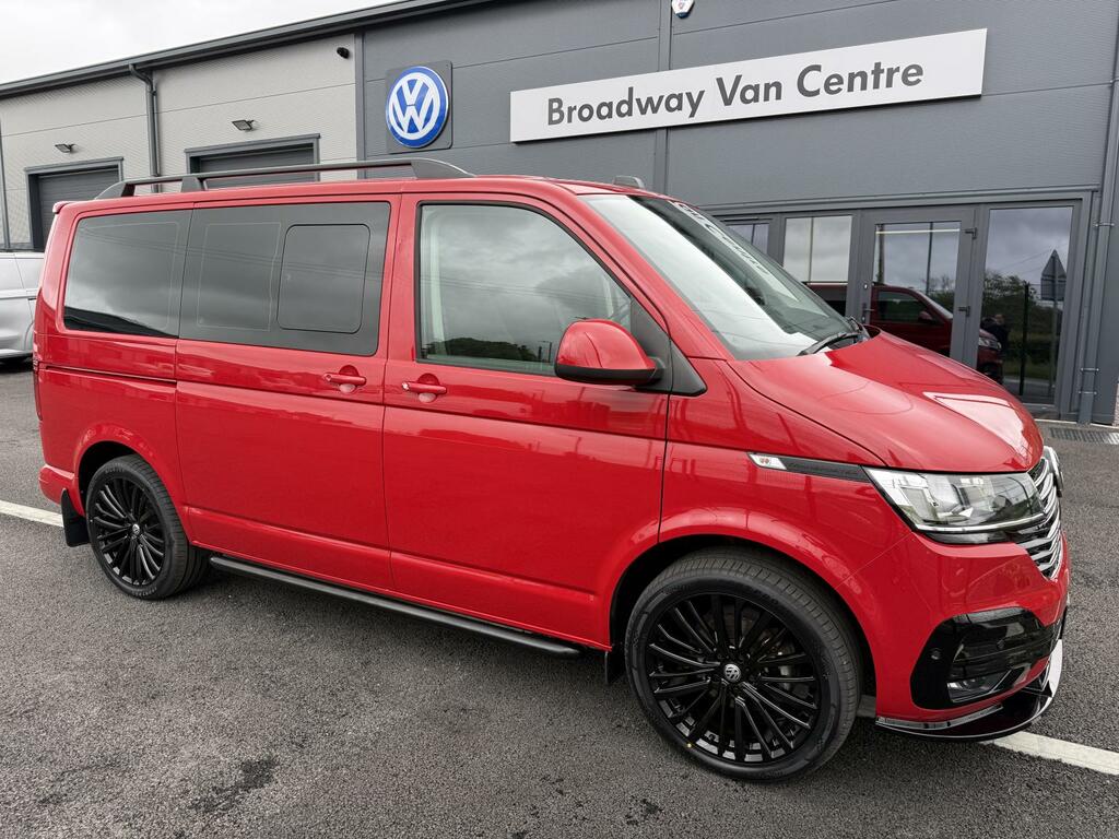 Volkswagen Transporter Shuttle 2.0 Tdi Se 150 7 Speed Dsg Swb In Red #2