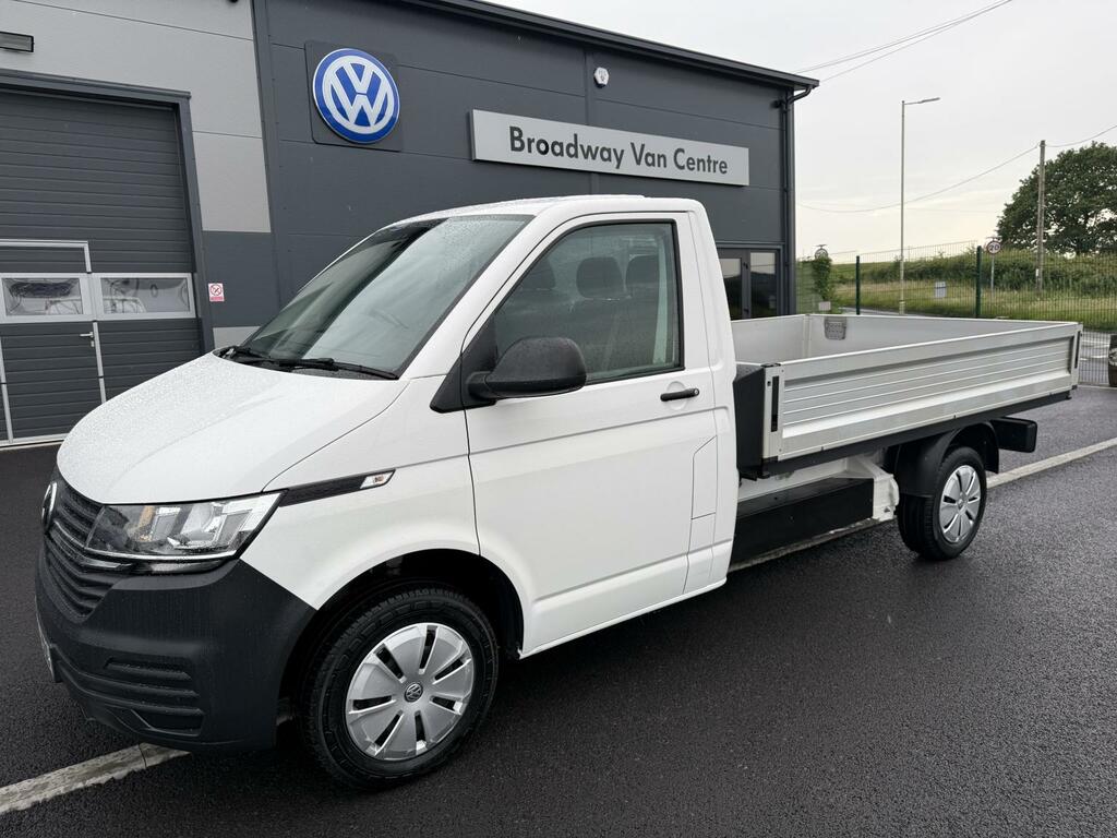 Volkswagen Transporter T30 2.0 Tdi 110 Lwb Dropside In Candy White- Euro White