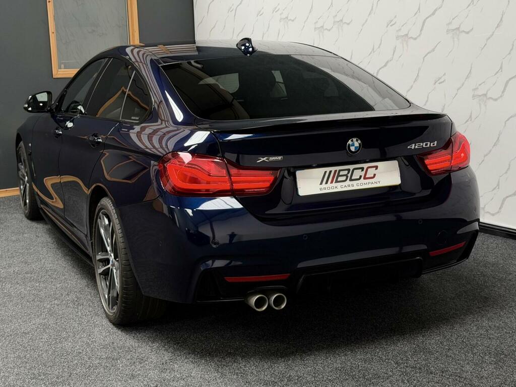 BMW 4 Series Gran Coupe Hatchback 2.0 420D M Sport Xdrive Euro 6 Ss YB69YLC Blue #3