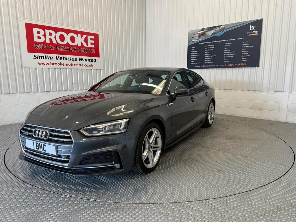 Audi A5 Hatchback 2.0 Tfsi S Line Sportback S Tronic Quatt AK18YWG Grey #2