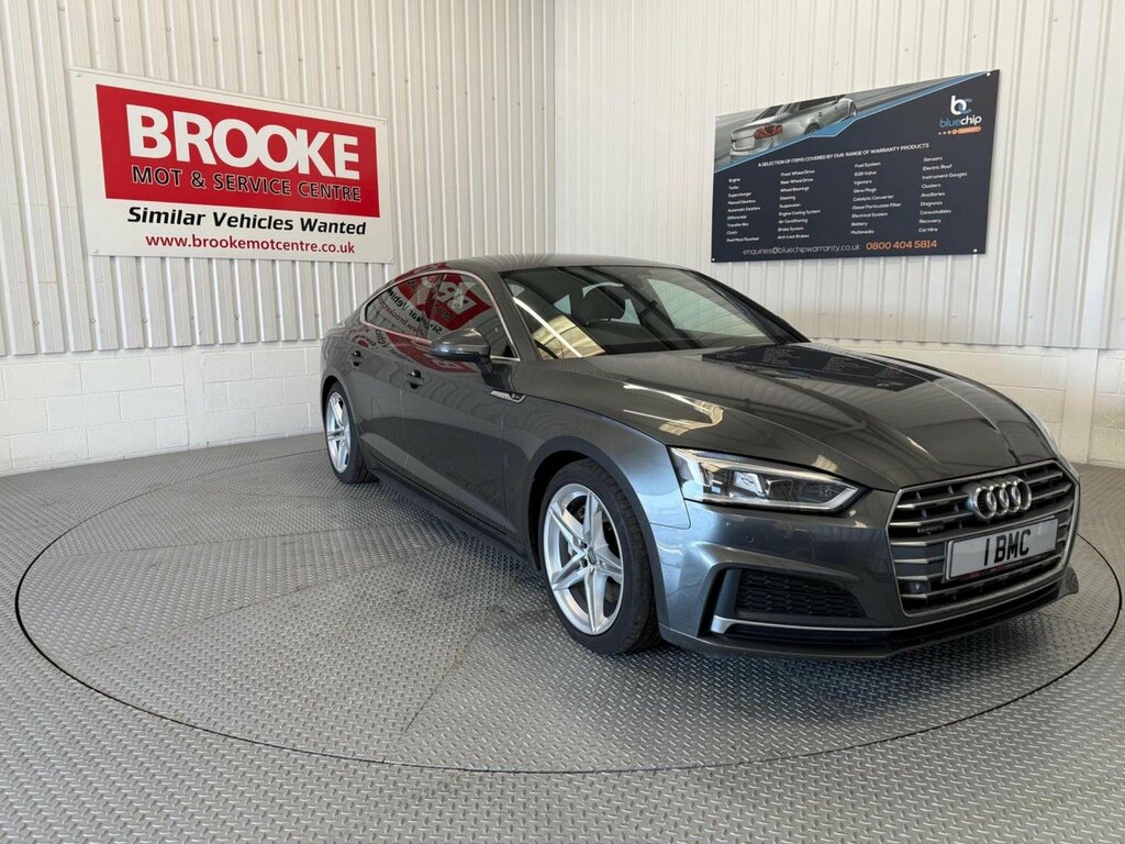 Audi A5 Hatchback 2.0 Tfsi S Line Sportback S Tronic Quatt AK18YWG Grey