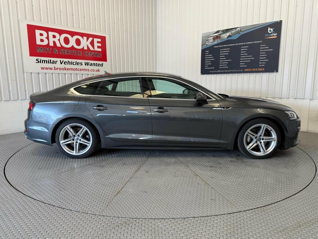 Audi A5 Hatchback 2.0 Tfsi S Line Sportback S Tronic Quatt AK18YWG Grey #4