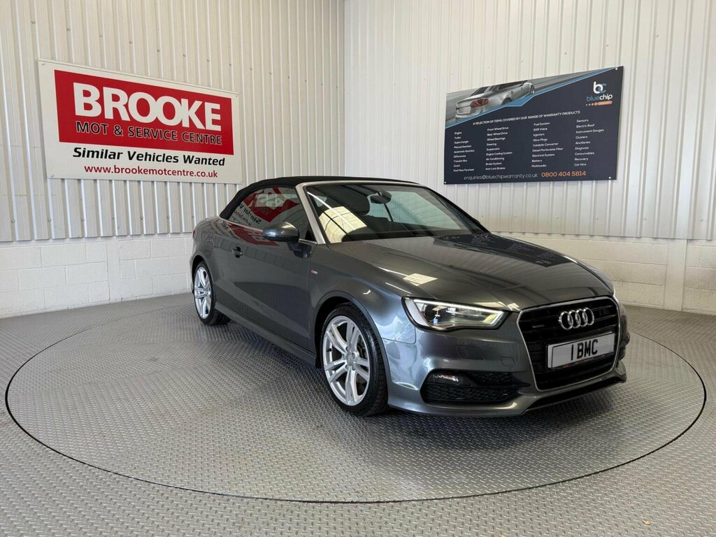 Audi A3 Cabriolet Convertible 2.0 Tdi S Line Quattro Euro 6 Ss Grey