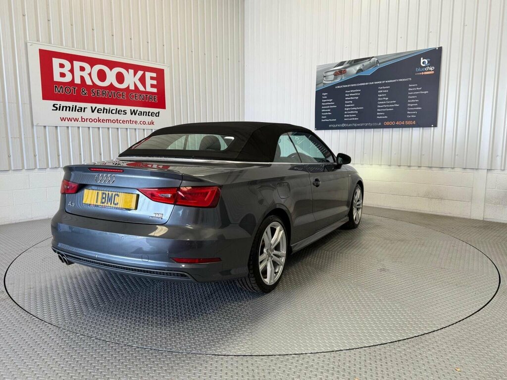 Audi A3 Cabriolet Convertible 2.0 Tdi S Line Quattro Euro 6 Ss Grey #5