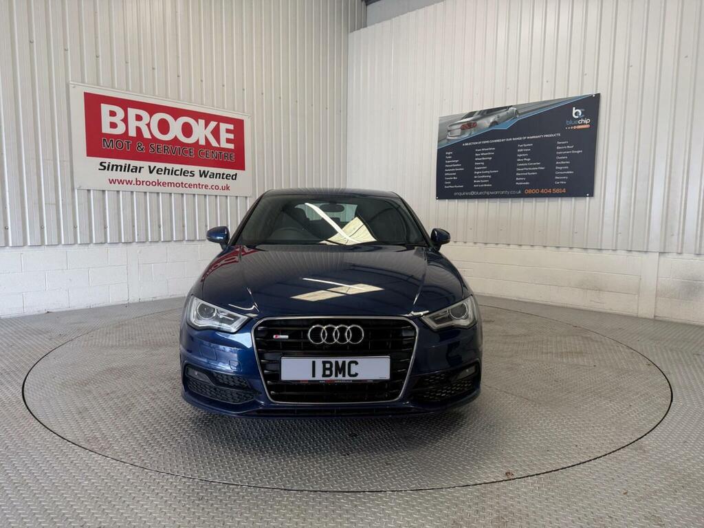 Audi A3 Hatchback 2.0 Tdi S Line Sportback Euro 6 Ss KX64LXJ Blue #2
