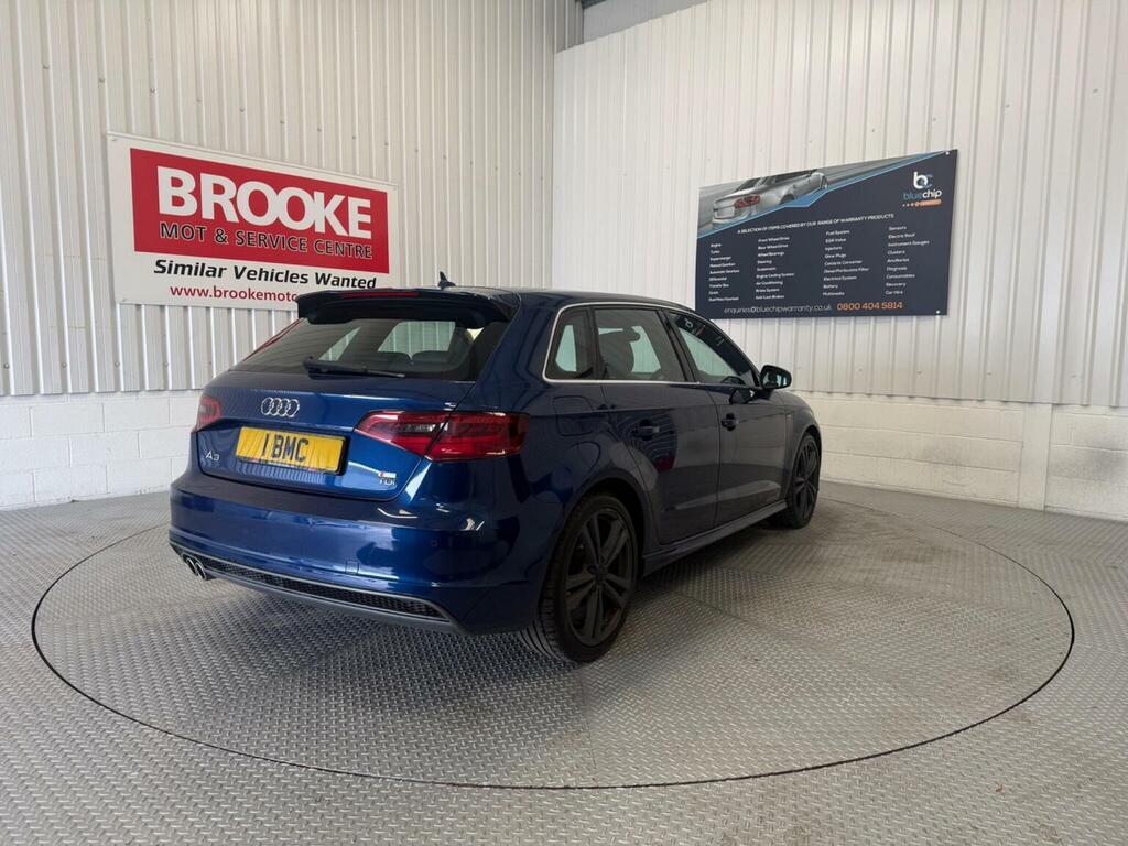 Audi A3 Hatchback 2.0 Tdi S Line Sportback Euro 6 Ss KX64LXJ Blue #5
