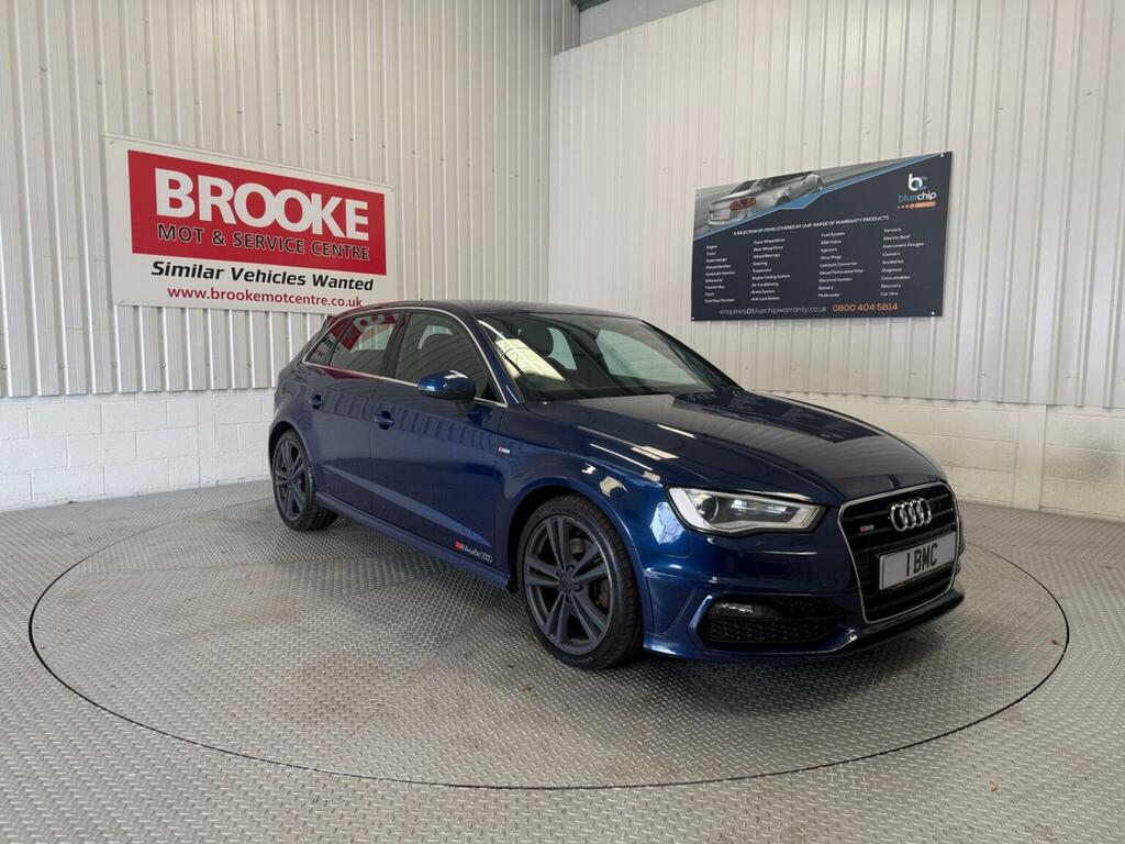 Audi A3 Hatchback 2.0 Tdi S Line Sportback Euro 6 Ss Blue