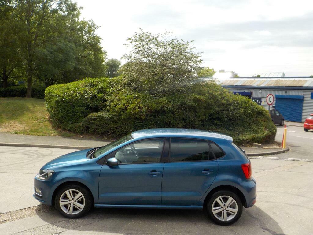 Volkswagen Polo 1.4 Tdi Bluemotion Tech Match Euro 6 S S EK16FFL Blue #4