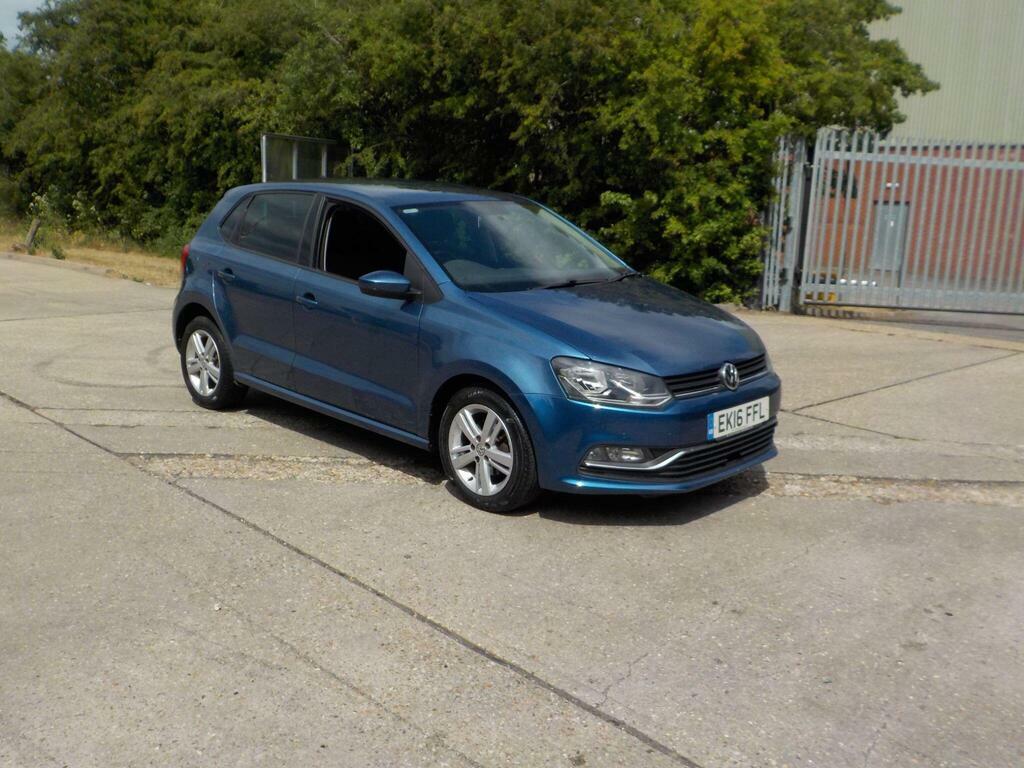 Volkswagen Polo 1.4 Tdi Bluemotion Tech Match Euro 6 S S EK16FFL Blue #6