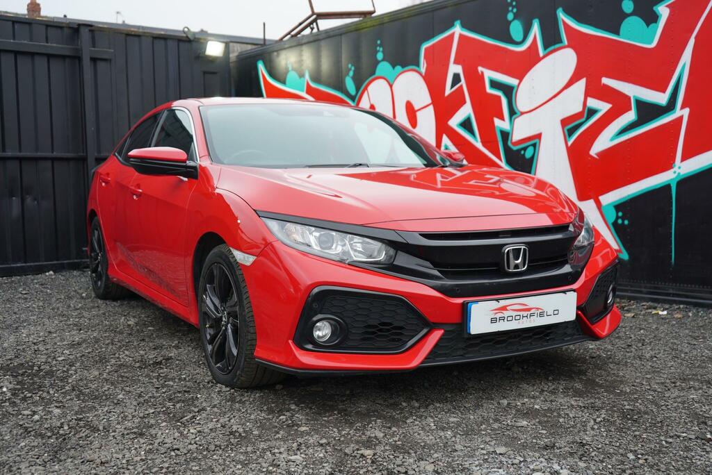 Honda Civic 1.0 Vtec Turbo Sr Hatchback Cvt Euro 6 Red #2