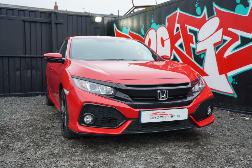 Honda Civic 1.0 Vtec Turbo Sr Hatchback Cvt Euro 6 Red #3