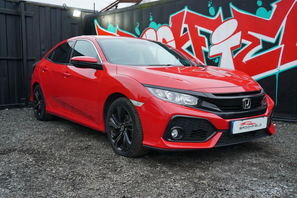 Honda Civic 1.0 Vtec Turbo Sr Hatchback Cvt Euro 6 Red