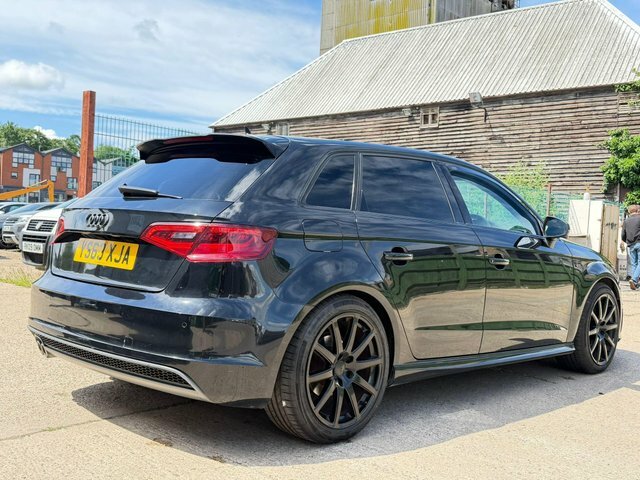 Audi A3 2.0 Tdi S Line Sportback S Tronic Quattro Euro 6 Black #3