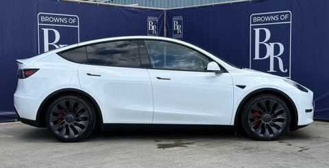 Tesla Model Y Dual Motor Performance White #3