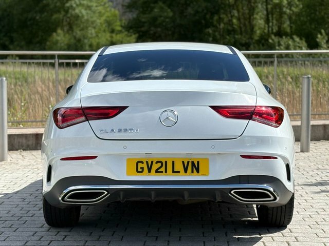 Mercedes-Benz CLA Class Cla220d Amg Line Coupe GV21LVN White #5