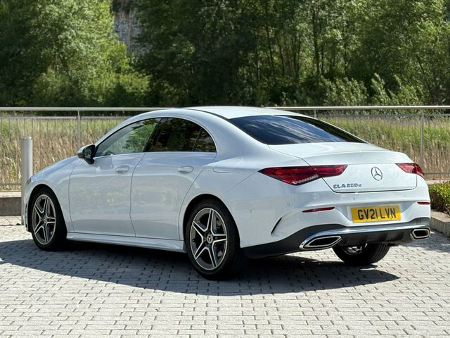 Mercedes-Benz CLA Class Cla220d Amg Line Coupe GV21LVN White #6