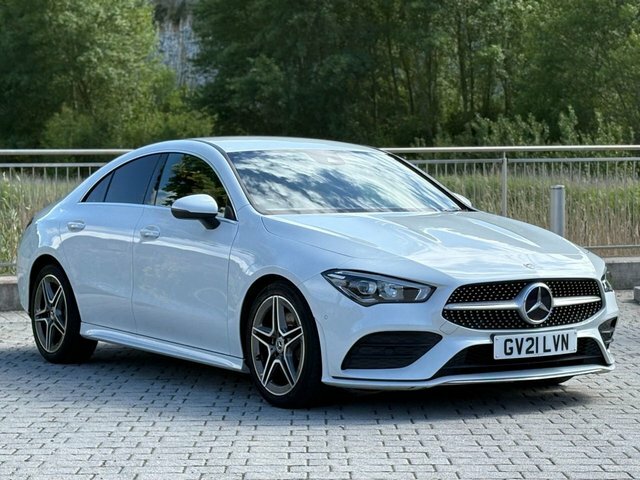 Mercedes-Benz CLA Class Cla220d Amg Line Coupe GV21LVN White