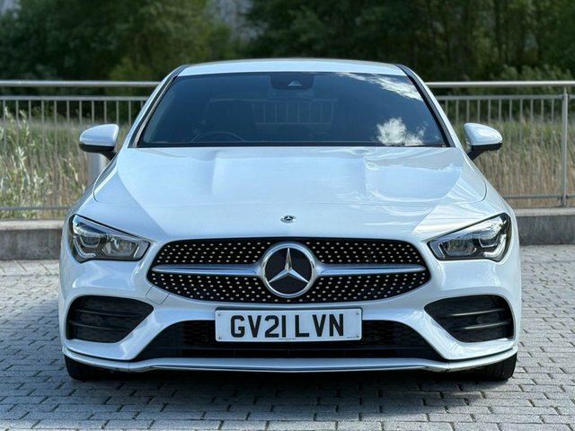 Mercedes-Benz CLA Class Cla220d Amg Line Coupe GV21LVN White #4
