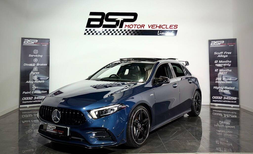 Mercedes-Benz A Class Mercedes-benz A Class 2021 21 Reg 2.0 A35 Amg P Blue #2