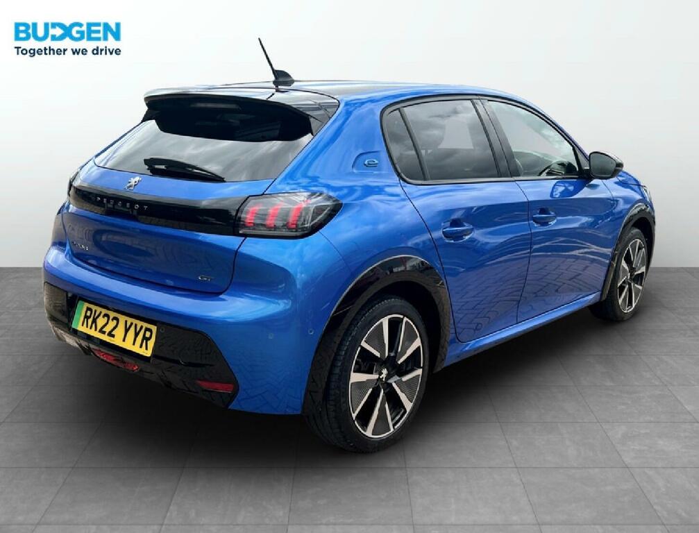 Peugeot e-208 50Kwh Gt 7Kw Charger RK22YYR Blue #4