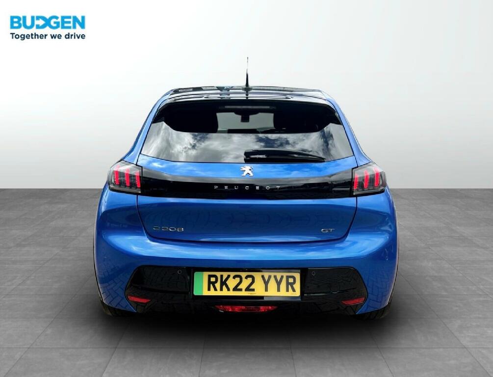 Peugeot e-208 50Kwh Gt 7Kw Charger RK22YYR Blue #5
