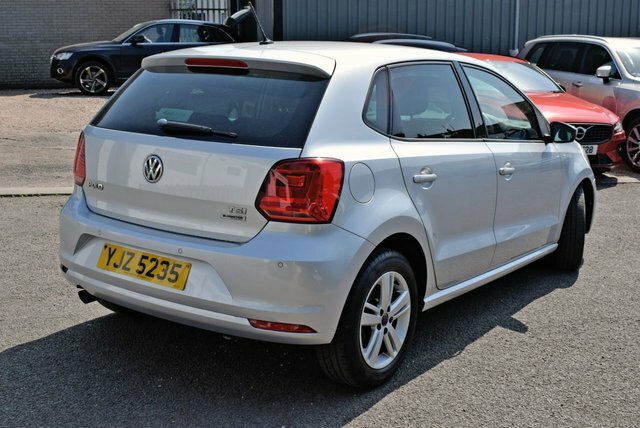 Volkswagen Polo 1.2 Tsi Bluemotion Tech Match Hatchback YJZ5235 Silver #4