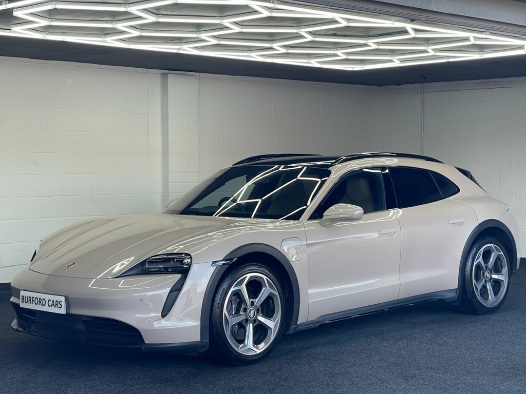 Porsche Taycan Estate LX71OYP Beige #2