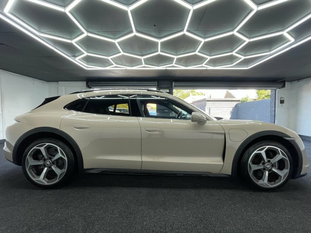 Porsche Taycan Estate LX71OYP Beige #3