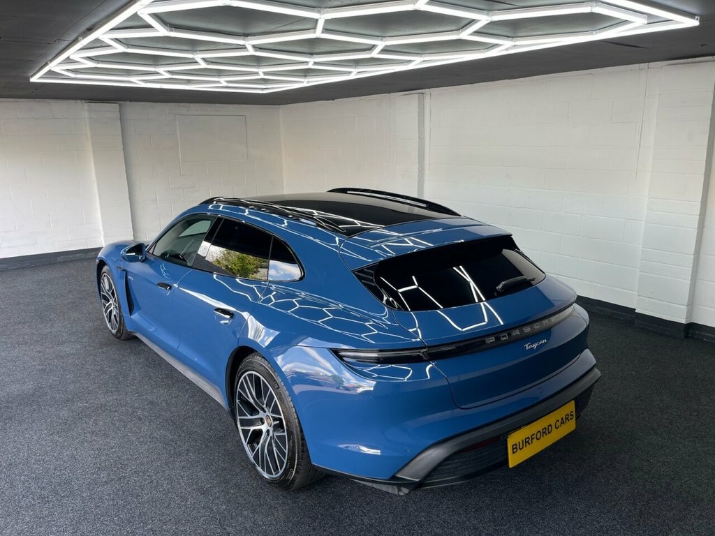 Porsche Taycan Estate RX22YGE Blue #6