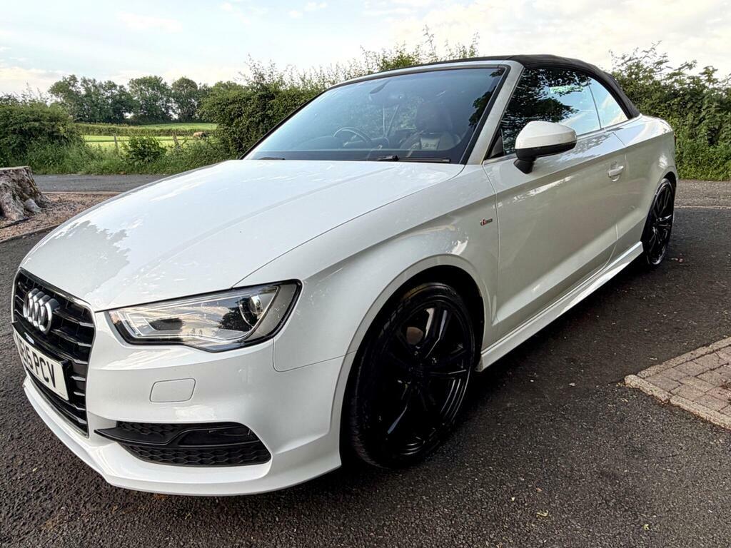 Audi A3 Cabriolet 2.0 Tdi S Line Euro 6 S S White #5