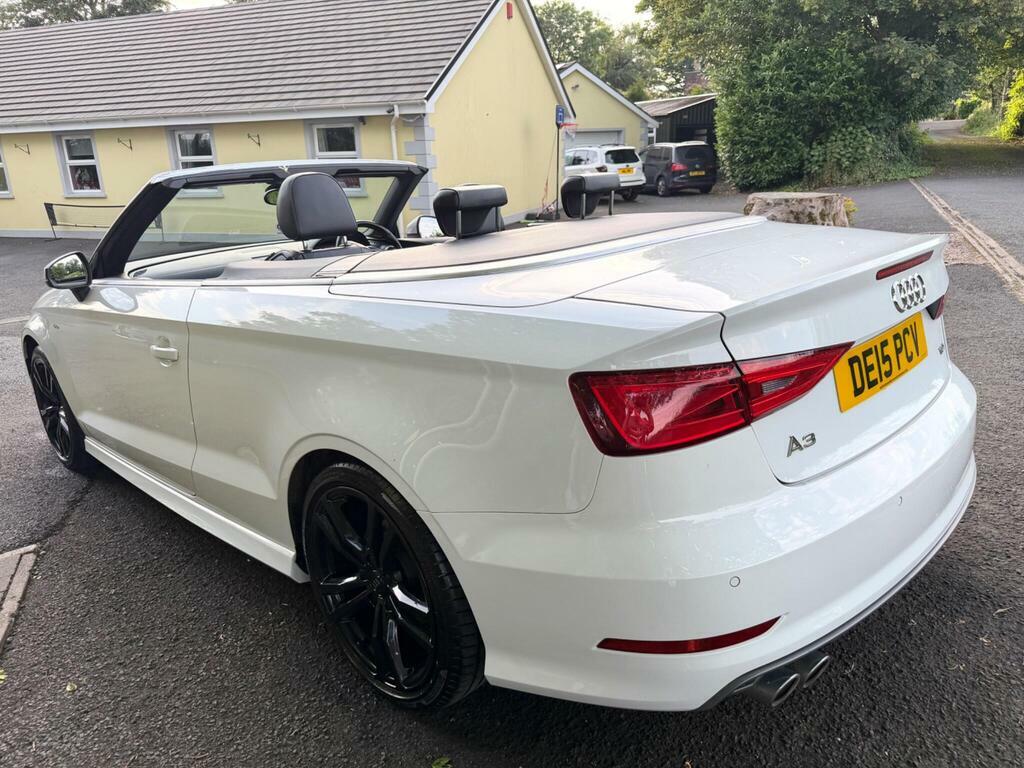 Audi A3 Cabriolet 2.0 Tdi S Line Euro 6 S S White #3
