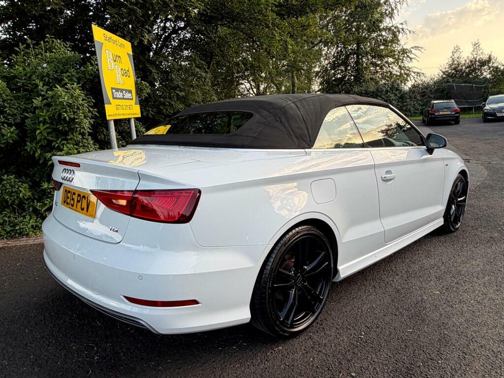 Audi A3 Cabriolet 2.0 Tdi S Line Euro 6 S S White #6