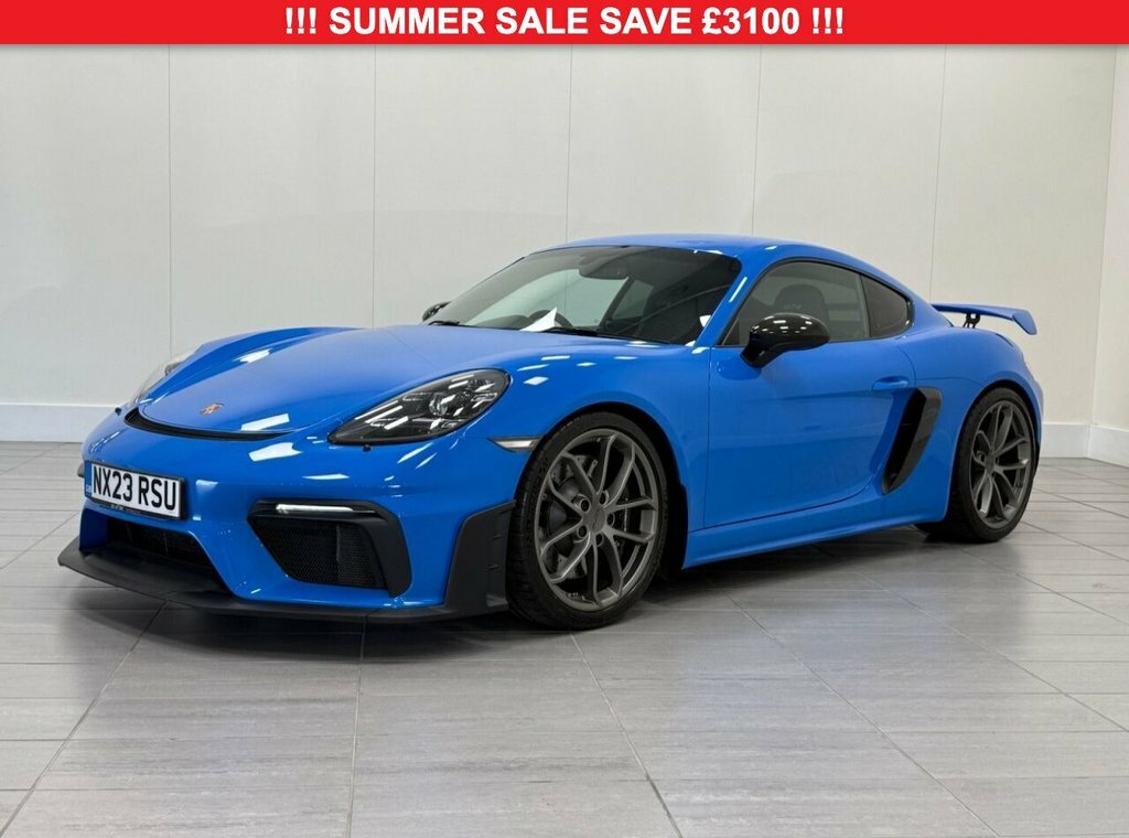 Porsche 718 Cayman 4L Gt4 Blue