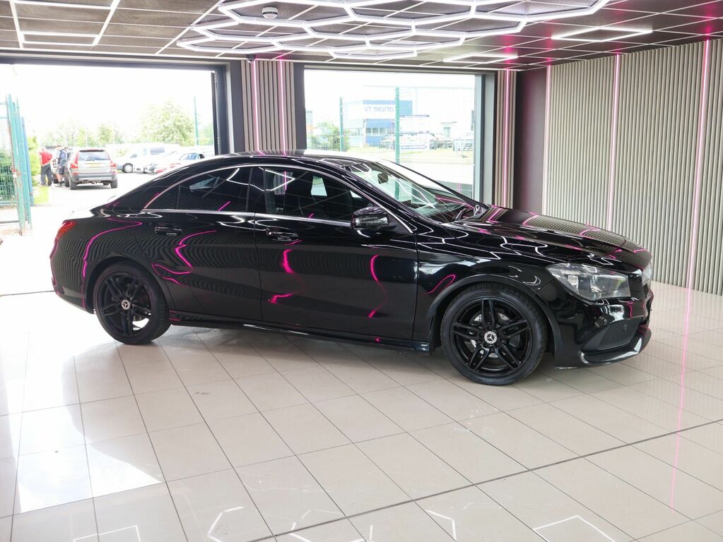 Mercedes-Benz CLA Class 2018 1.6 Cla200 Amg Line Edition Coupe LP68SZX Black #3