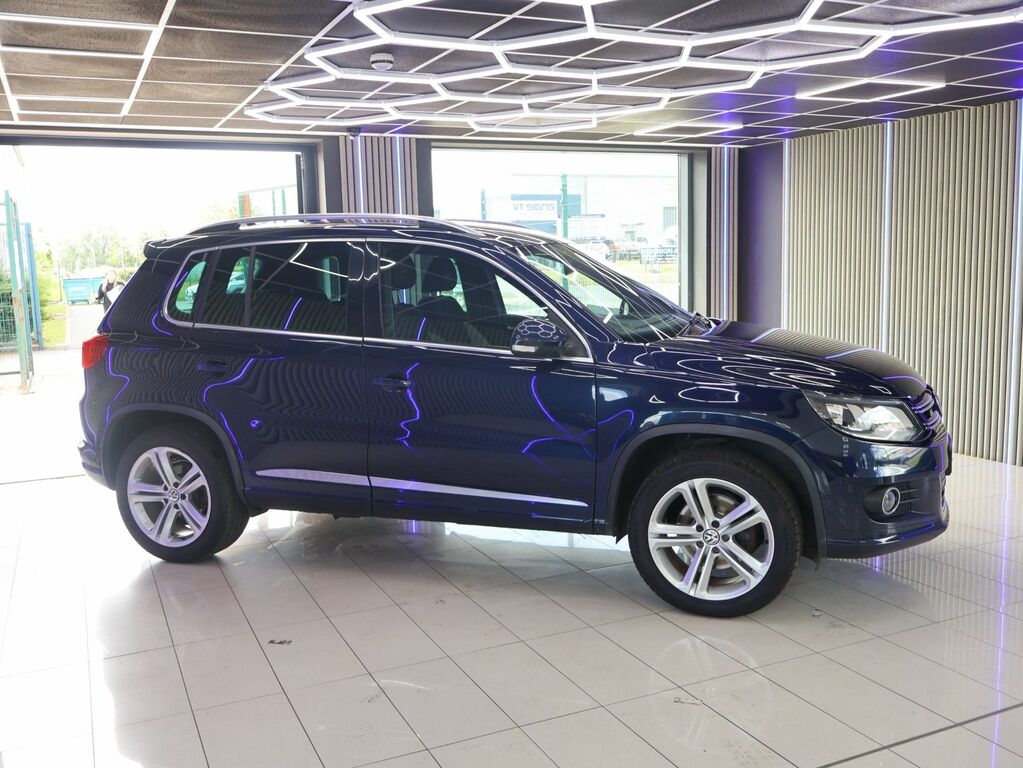 Volkswagen Tiguan 2015 2.0 Tdi Bluemotion Tech R-line Suv Blue #4