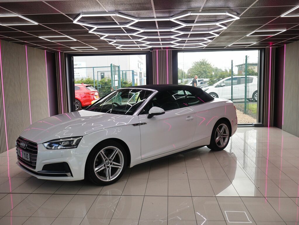 Audi A5 2017 2.0 Tfsi S Line Convertible S Tron White