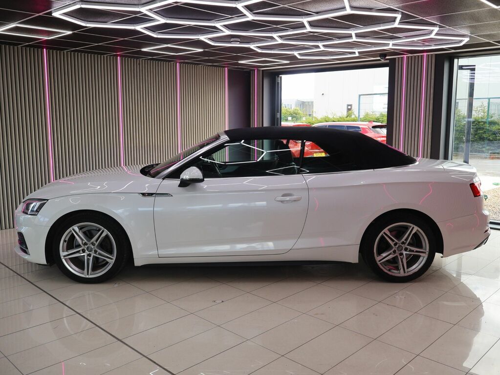 Audi A5 2017 2.0 Tfsi S Line Convertible S Tron White #4