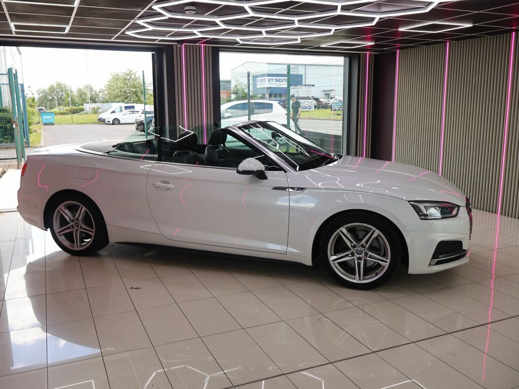 Audi A5 2017 2.0 Tfsi S Line Convertible S Tron White #3