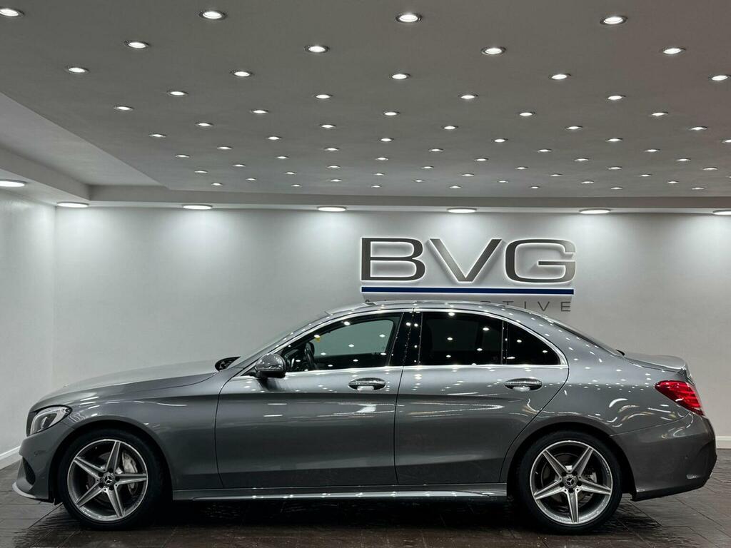 Mercedes-Benz C Class Saloon 2.1 C220d Amg Line G-tronic Euro 6 Ss 4 SN18JDJ Grey #4