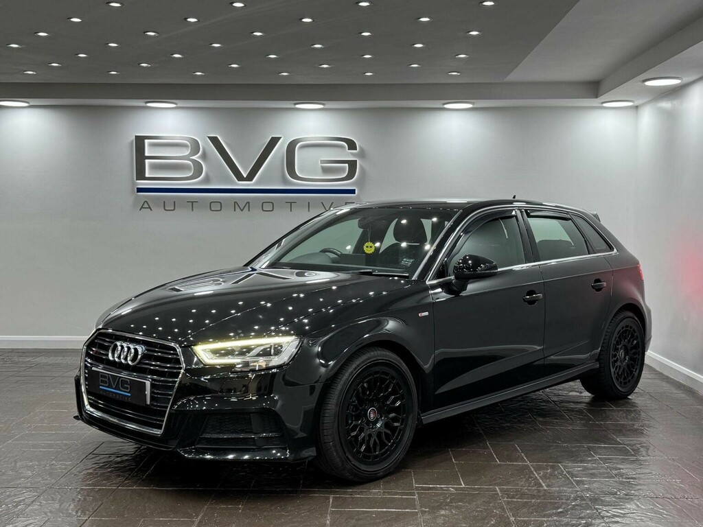 Audi A3 Hatchback 1.6 Tdi 30 S Line Sportback S Tronic Eur EO69FUE Black #3