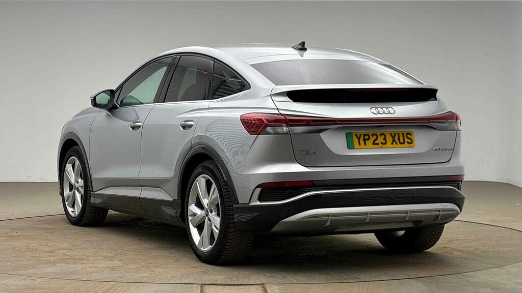 Audi Q4 E Tron 40 S Line Sportback 82Kwh Silver #3