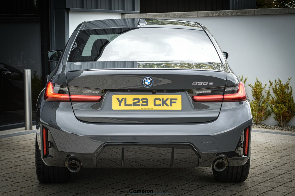 BMW 3 Series 2.0 330E M Sport Saloon YL23CKF Grey #6