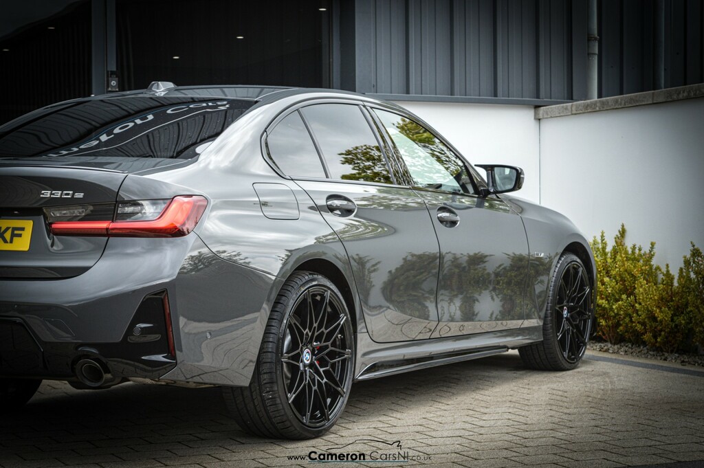 BMW 3 Series 2.0 330E M Sport Saloon YL23CKF Grey #4