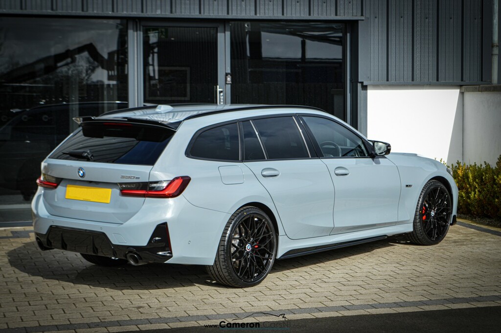 BMW 3 Series 2.0 330E M Sport Touring YG74ORW Grey #2