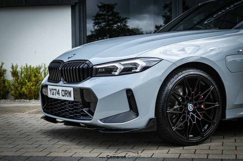 BMW 3 Series 2.0 330E M Sport Touring YG74ORW Grey #3