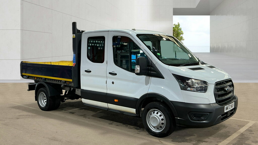 Ford Transit Custom 2.0 350 Ecoblue Hd Leader Double Cab Tipper Di MM72NUV White #2