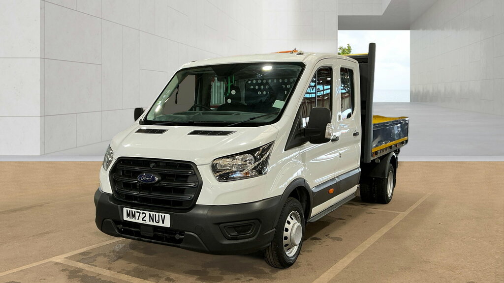 Ford Transit Custom 2.0 350 Ecoblue Hd Leader Double Cab Tipper Di MM72NUV White