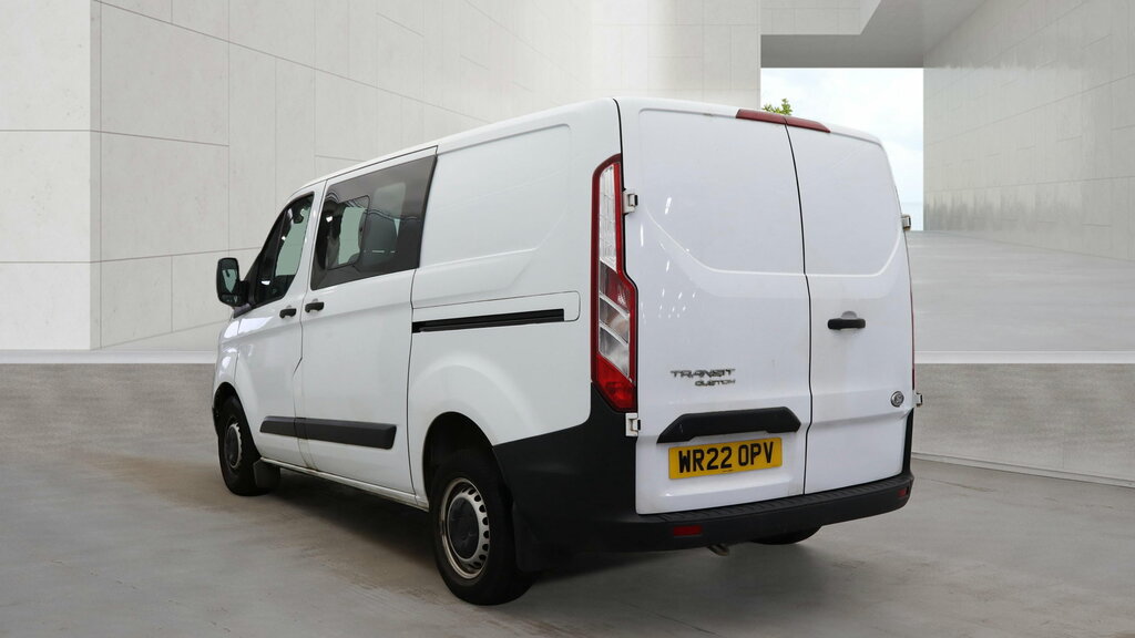 Ford Transit Custom 2.0 300 Ecoblue Leader Crew Van Double Cab Die WR22OPV White #3