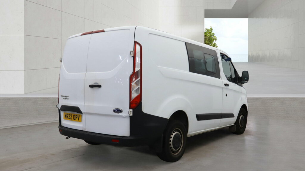 Ford Transit Custom 2.0 300 Ecoblue Leader Crew Van Double Cab Die WR22OPV White #4