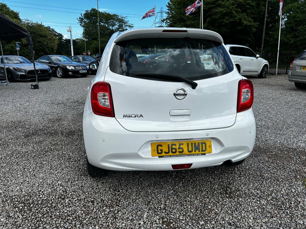 Nissan Micra 1.2 Acenta Hatchback Cvt Euro 5 80 Ps White #4